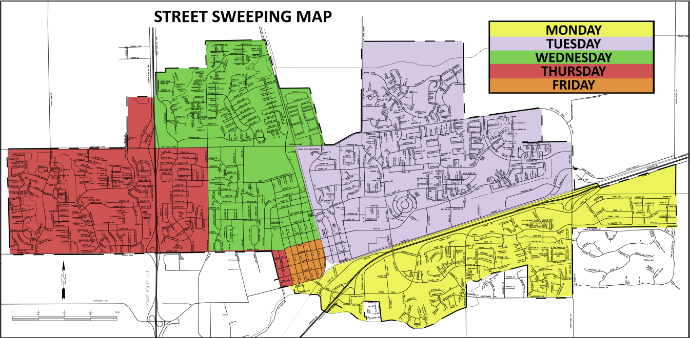 Street Sweeping map | Recology Davis