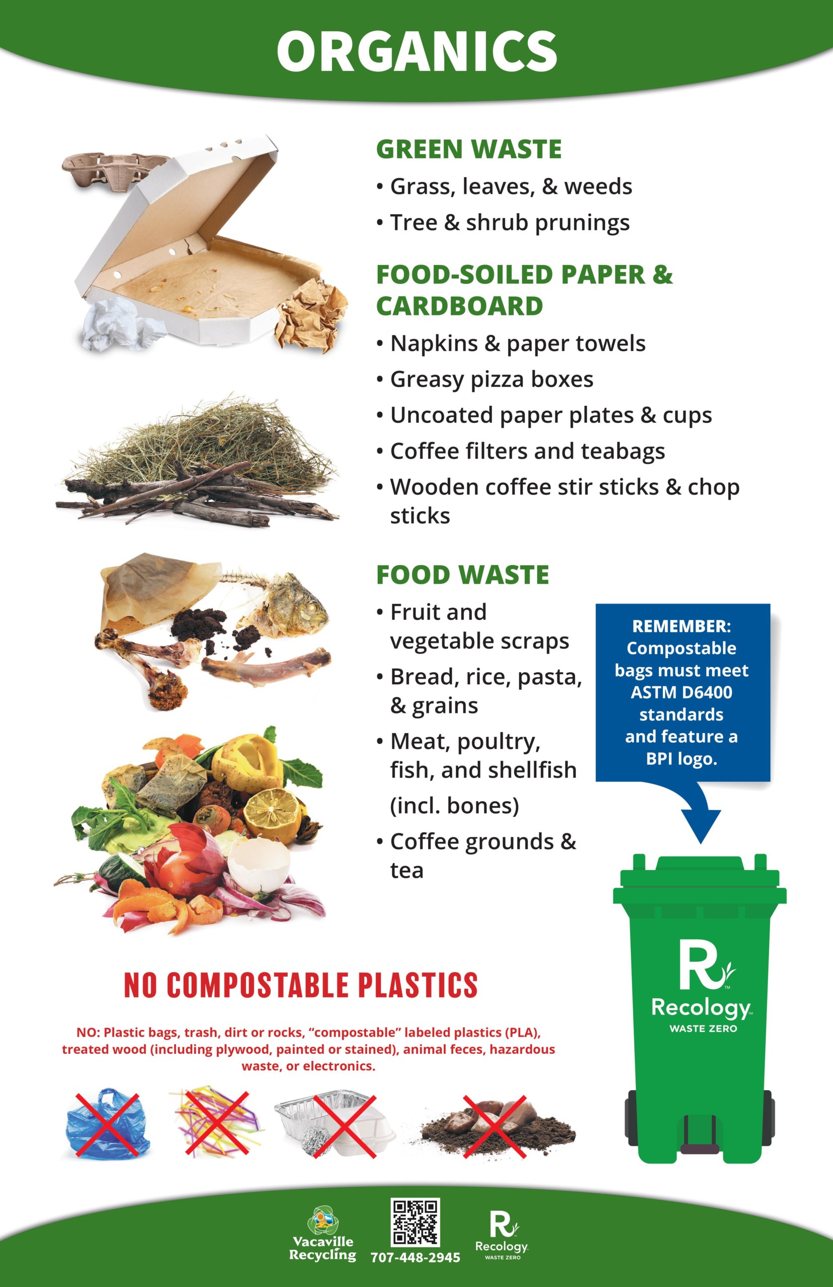 Vacaville Solano Organics Poster | Recology Vacaville Solano