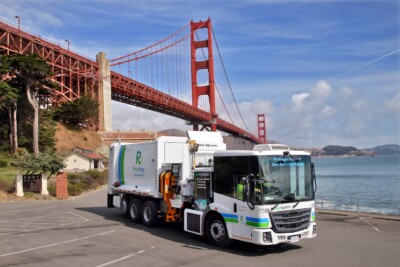 Recology Tests North America’s First Hydrogen Fuel Cell-Powered Electric Refuse Collection Truck On Streets Of San Francisco Image